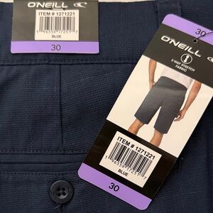 O'Neill Men's Navy Flat Front Shorts